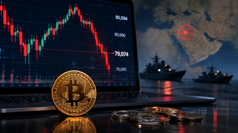 Zpráva o íránském útoku otočila trh. Bitcoin po průrazu 80 tisíc dolarů rychle klesl